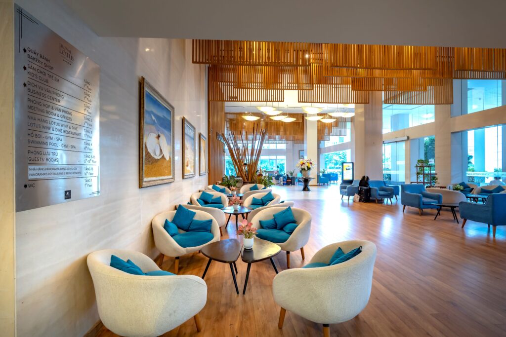 relaxing reception area